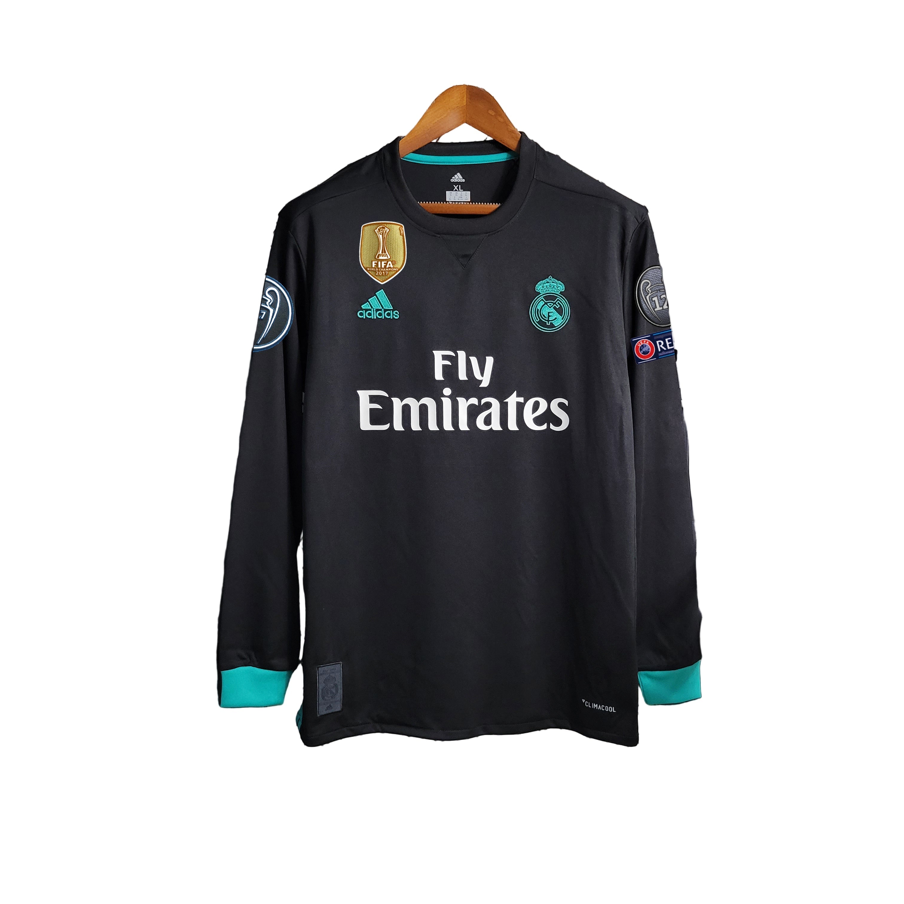 2017/2018 Real Madrid away long sleeve retro jersey