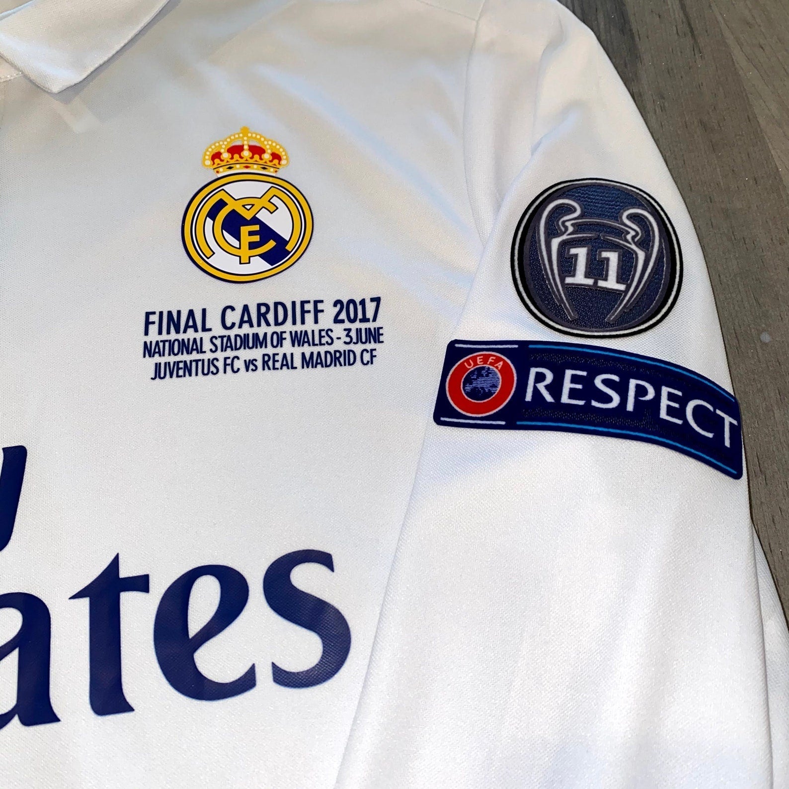 2016 2017 Real Madrid Final Cardiff kit long sleeves