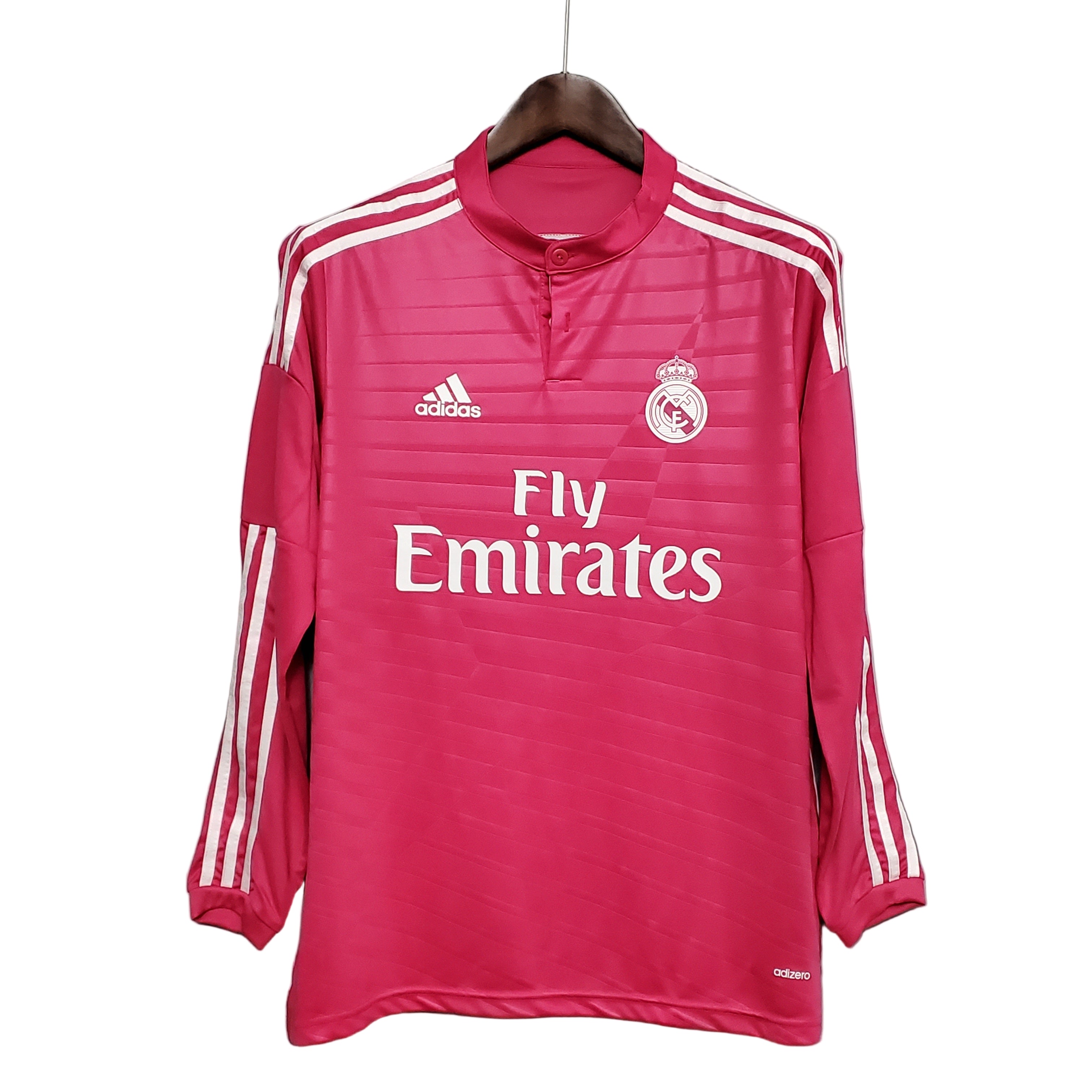 2014/2015 Real Madrid pink long sleeve retro jersey