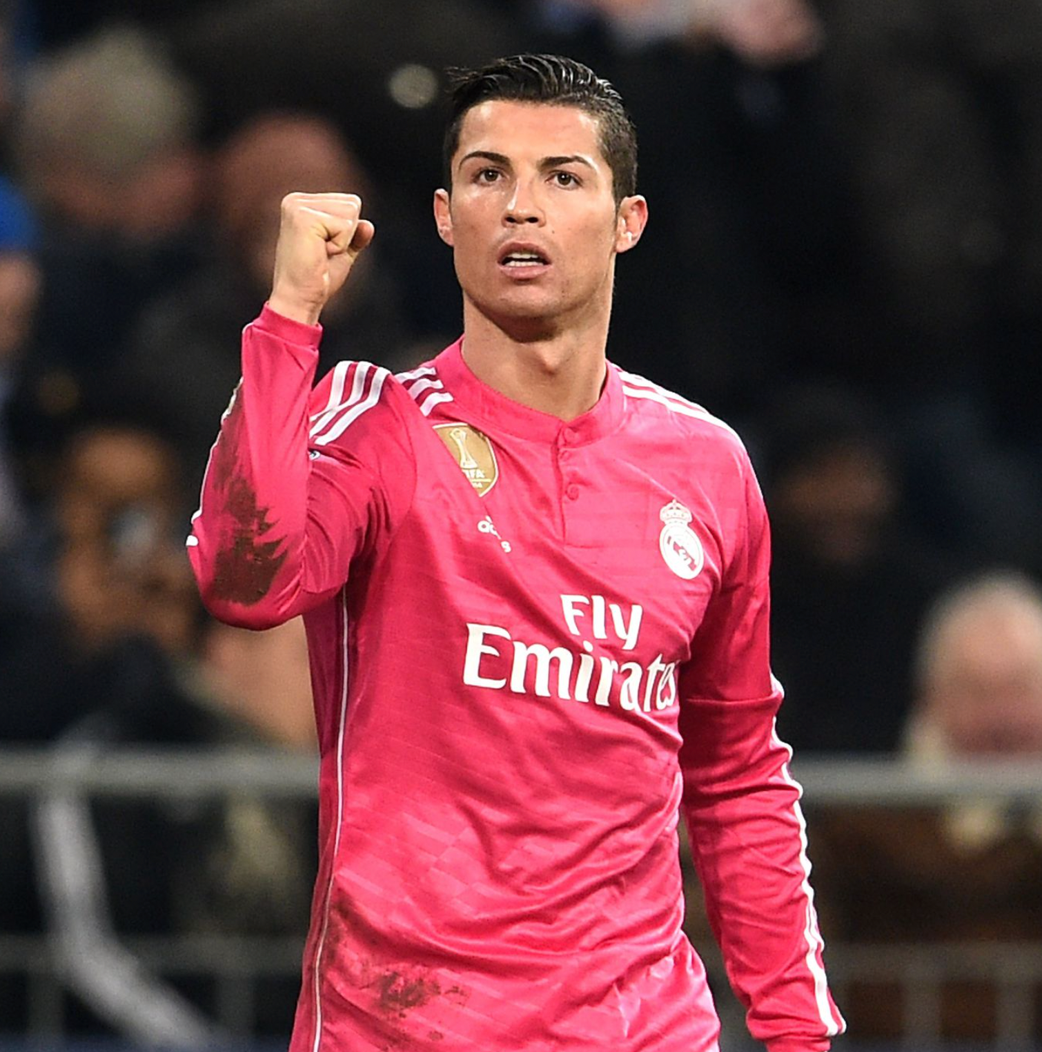 2014/2015 Real Madrid pink long sleeve retro jersey